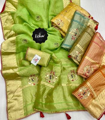 Mj Vol 5 By Sagar Impex Designer Organza Partywear Saree Collection